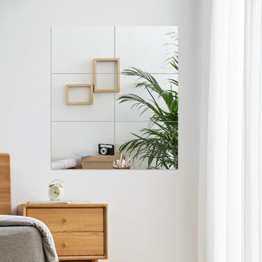 6 шт. дзеркал самоклеючих, 30 x 40 см, гнучкі акрилові дзеркала для стін, шаф, ванної кімнати