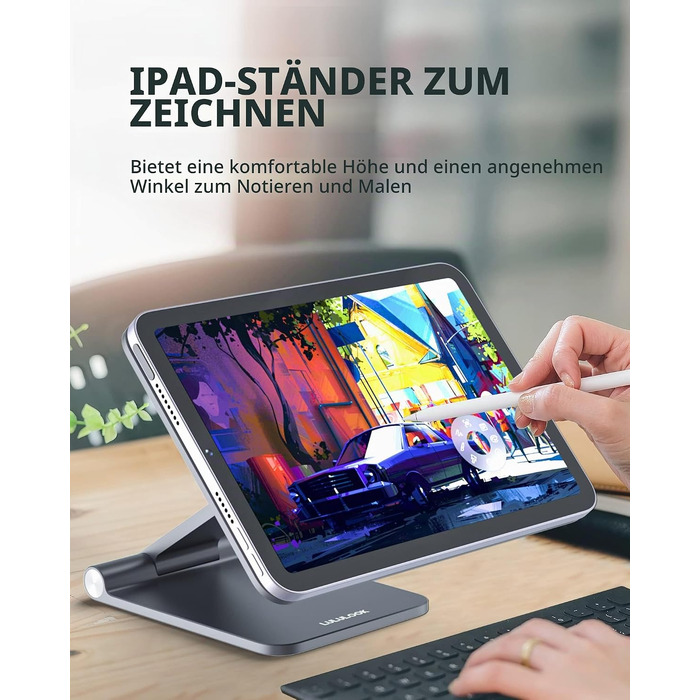 Магнітна підставка LULULOOK для iPad mini 7 (A17 Pro) 2024 та iPad mini 6 (8.3