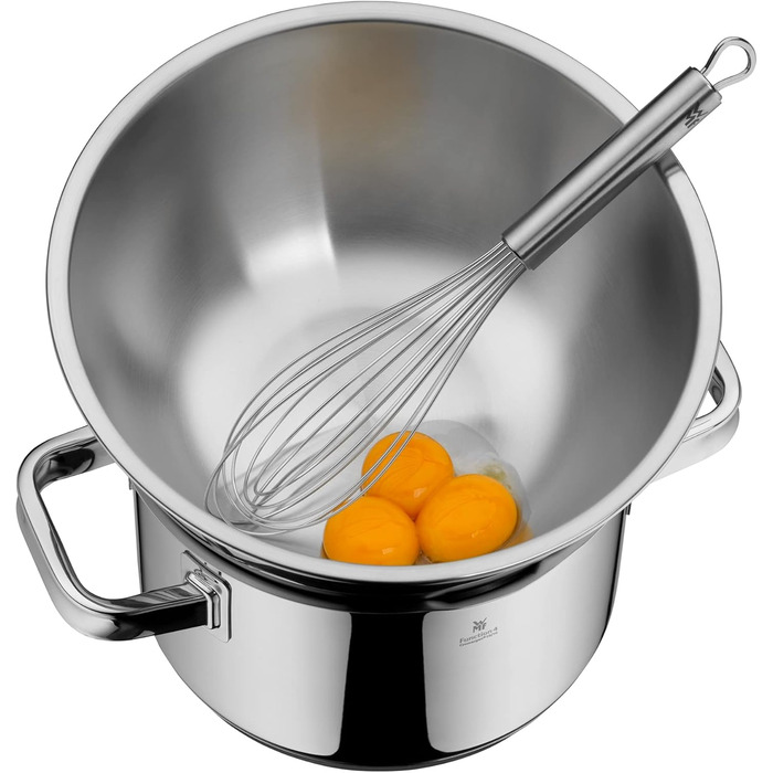 WMF Gourmet Bowl Set, 4-Piece, Stainless Steel Bowls for the Kitchen 1.0L - 3.5L, Mixing Bowls, Salad Bowls, Serving Bowls, Cromargan, Nesting