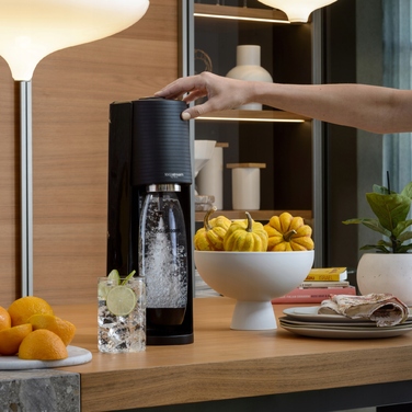 Сифон для газування води SodaStream Terra, чорний + 2 пляшки Fuse по 1л + балон з газом