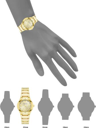 Жіночий наручний годинник-браслет Anne Klein золотистого кольору