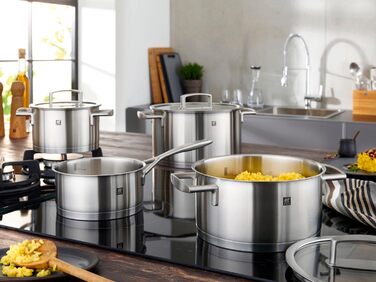Набір кухонного посуду Zwilling Vitality, 5 предметів, нержавіюча сталь, індукційне дно, сріблястий