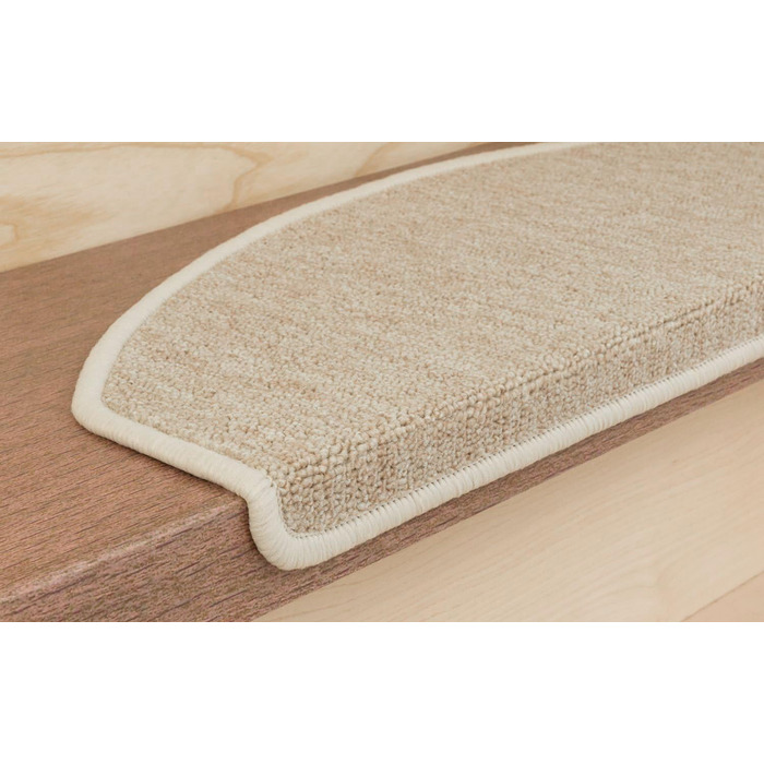 Rambo 15-Piece Stair Treads - Non-Slip Carpet Set - 17 Colors (Including Beige)