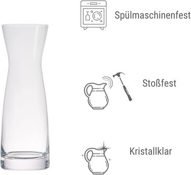 Набір з 6 графинів STÖLZLE LAUSITZ Universal S, 100 мл, кришталеве скло, для напоїв, молока, спиртного, ударостійкі, для посудомийки
