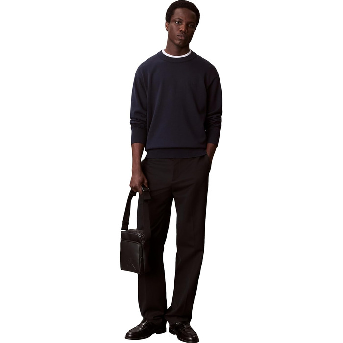 Чоловіча сумка-месенджер Calvin Klein Bold CK Pocket Reporter Crossover, чорна (LV04D3368G)