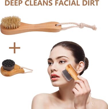 Набір для масажу тіла: щітка для спини, душова щітка, щітка для ніг з пемзою, щітка для обличчя. Для пілінгу та масажу всього тіла.