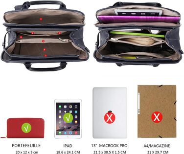 Сумка жіноча David Jones елегантна шопер (tote bag) з PU шкіри, темно-синя. Сумка через плече, багато відділень для роботи та повсякдення