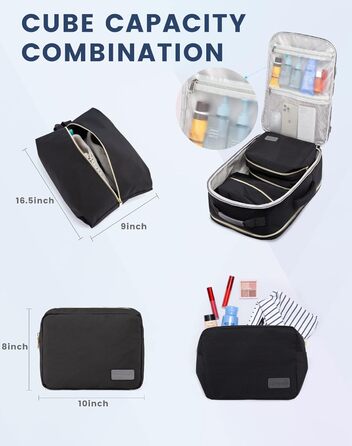 LOVEVOOK Рюкзак для ручної поклажі, 40L, для подорожей, ділових поїздок, вихідних, для ноутбука 17