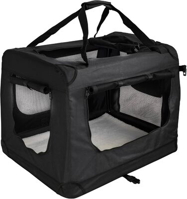 Складана переносна сумка-переноска для собак та котів Petigi (Чорний, L 70x52x51 см)