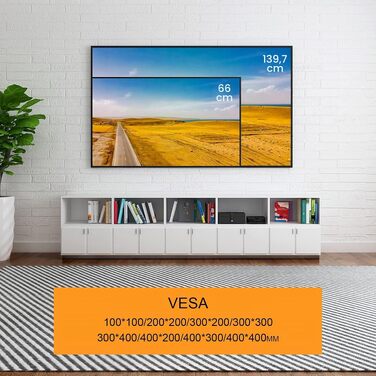 Настінний кронштейн для ТБ Suptek MT4205, нахильний, для плоских та вигнутих екранів 26-60 дюймів (66-152 см), до 45 кг, з рівнем