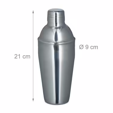 Relaxdays Stainless Steel 5-Piece Cocktail Set