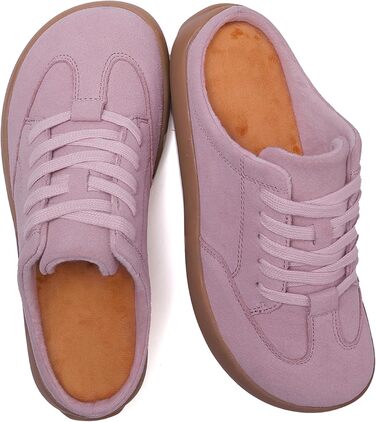 Тапочки жіночі UBFEN, теплі мюлі, зрізані, плюшеві, зручні, рожеві, антиковзаючі, для дому та вулиці (36 EU)