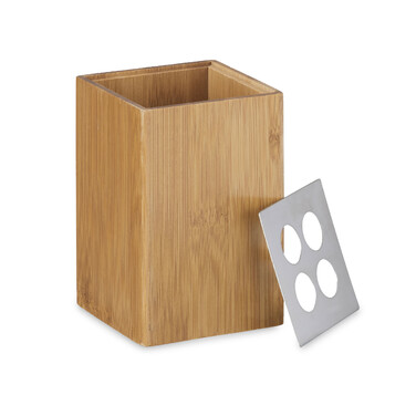 Relaxdays Bamboo Bathroom Accessories Set