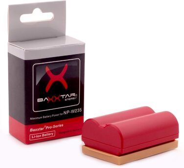 Акумулятор Baxxtar NP-W235 2600 mAh (2 шт.) з NTC сенсором + Зарядний пристрій Mini 18882 USB Dual LCD для Fuji GFX та X-серії