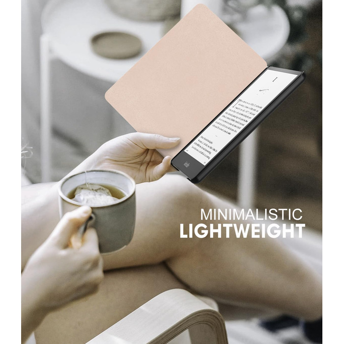 Чохол MoKo для Kindle Paperwhite 12th Gen 2024 та Kindle Colorsoft Signature Edition 2024, PU шкіра, авто-сон/пробудження, сірий ліс (kirschbogen)