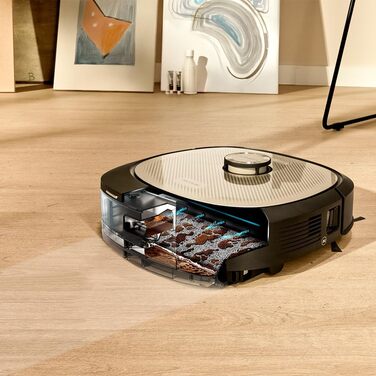 Робот-пилосос та робот-мийник Cecotec Conga Z100 X-Treme з автопорожненням та керуванням через додаток. Лазерна навігація, інтерактивне картування, 15000Pa, 240 хв автономної роботи, знімне моп, база з 3 баками