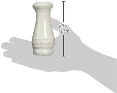 Le Creuset Stoneware Salt and Pepper Shakers, White