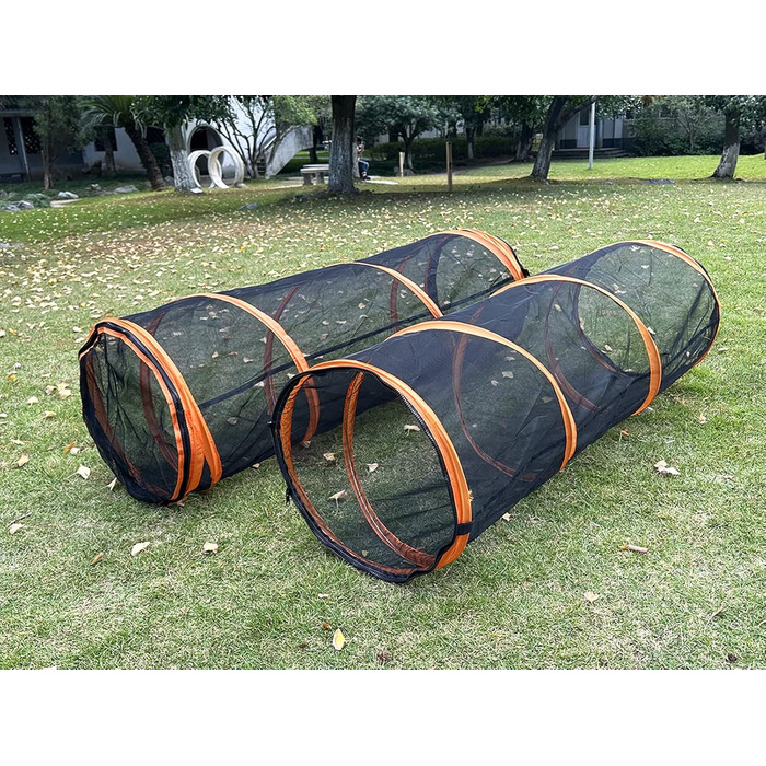 Туннель-намет 2-в-1 для котів та собак, складний, для вулиці, Pop-Up вольєр для тварин, огорожа, будиночок (стиль 3)