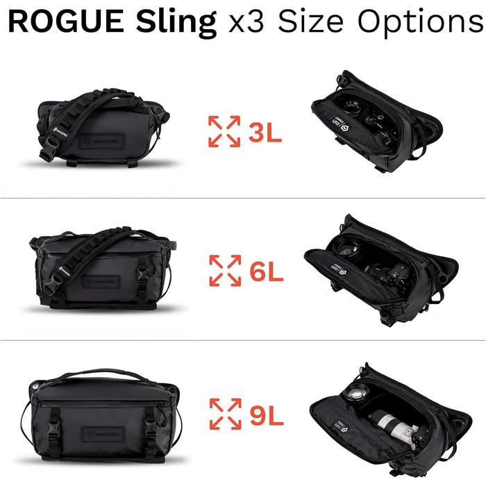 Слінг-рюкзак WANDRD Rogue Y7-87G8-43G8 Sedona Orange 3л - Водонепроникний, легкий, регульований