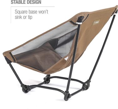 Стілець Helinox Ground Chair: легкий, складний, для кемпінгу та подорожей (Coyote Tan)