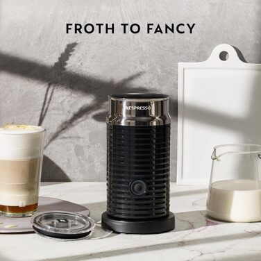 Nespresso Aeroccino 3 - електричний спінювач молока, чорний (120 мл піни, 240 мл гарячого молока)