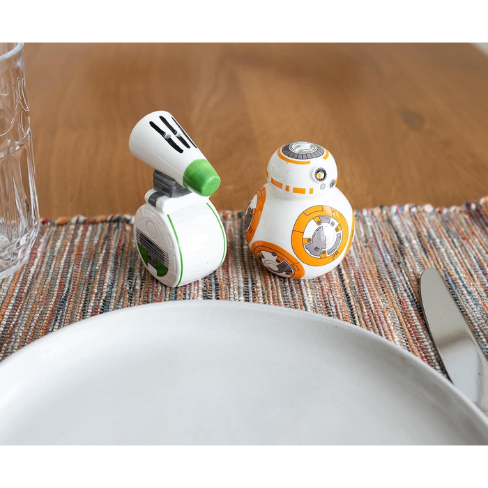 Star Wars BB-8 and D-O Ceramic Salt and Pepper Shakers | 2-Piece Set