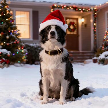 Нашийник для собак з натуральної шкіри, великих порід, з металевою застібкою та кільцем, регульований