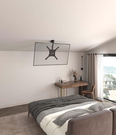Кріплення для монітора My Wall HL45-3L на стелю, 58-140 см, чорний, регульований (нахил, поворот)