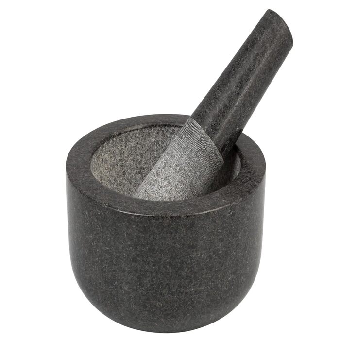 Гранітний ступка з товкачиком Smart-Planet - ступка для спецій, песто та трав, Ø 8,5 см