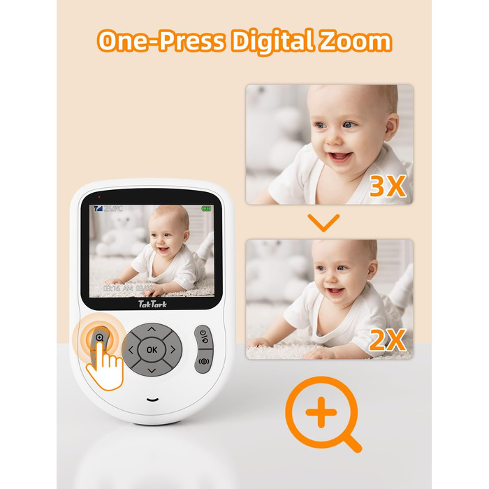 Дитячий відеоняня TakTark з камерою, 2.8