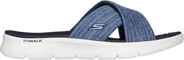 Сандалі жіночі Skechers Go Walk Flex Impressed Navy текстиль 40 EU