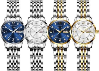 Жіночі годинники з арабськими цифрами, маленьке циферблат, Easy Read, дата, з нержавіючої сталі, водонепроникні, Reloj para Mujer (8102g)