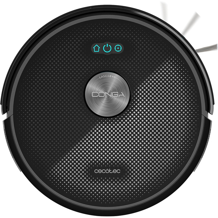 Робот-пилосос та робот-мийник Cecotec Conga M50 X-Treme з автопорожненням, лазерна навігація, потужність 5000Pa, база з баком 3л, мультифункціональна щітка, керування через додаток