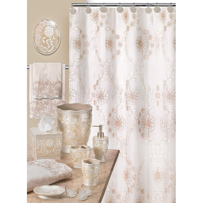 Набір аксесуарів для ванної кімнати Zahari Home Sinatra: мильниця, дозатор мила, тримач для зубних щіток, стаканчик, сміттєве відро та органайзер для серветок. Сучасний дизайн, блискуче мозаїчне скло, чорний колір