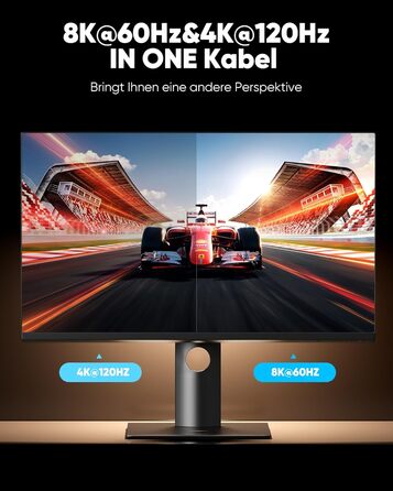 HDMI 2.1 Кабель SNOWKIDS 3 метри (2 шт.), 8K 10K, 48Gbps, Highspeed, HDR, HDCP 2.2/2.3, сумісний з RTX 3080, PS5, X-Box, проекторами, чорний