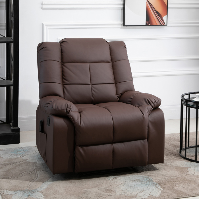 HOMCOM Electric Recliner Chair with Lift and Recline Function, Lift Chair for Seniors, Brown