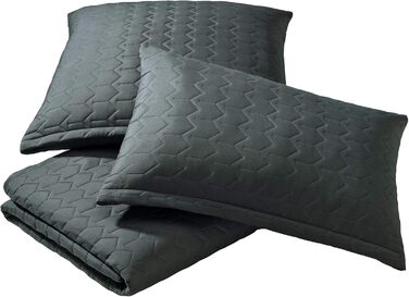 Декоративна подушка Aqua-Textil Dreamlike 60x60 см антрацит сіра, мікрофібра, легка стьобана, для дому