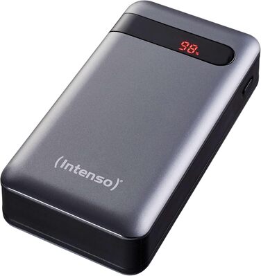Powerbank Intenso Powerbank PD 20000mAh: Швидка зарядка, 20000mAh, сумісний зі смартфонами, планшетами, MP3-плеєрами та цифровими камерами, Anthrazit