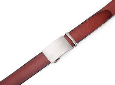 Чоловічий ремінь на пряжці, автоматична застібка, 35 мм, регульований, 130 см (Y-коричневий)