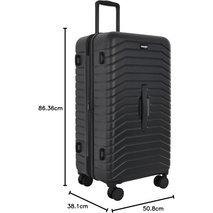 Набір багажу Wrangler для багажника: 2 валізи та 2 органайзери, чорний
