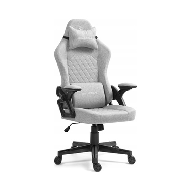 Ігрове крісло Delagear G 404, сіре, тканинне