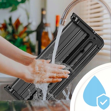 Вакууматор для продуктів MEMFLOW, чорний, 135 Вт, з пакетами 31 см