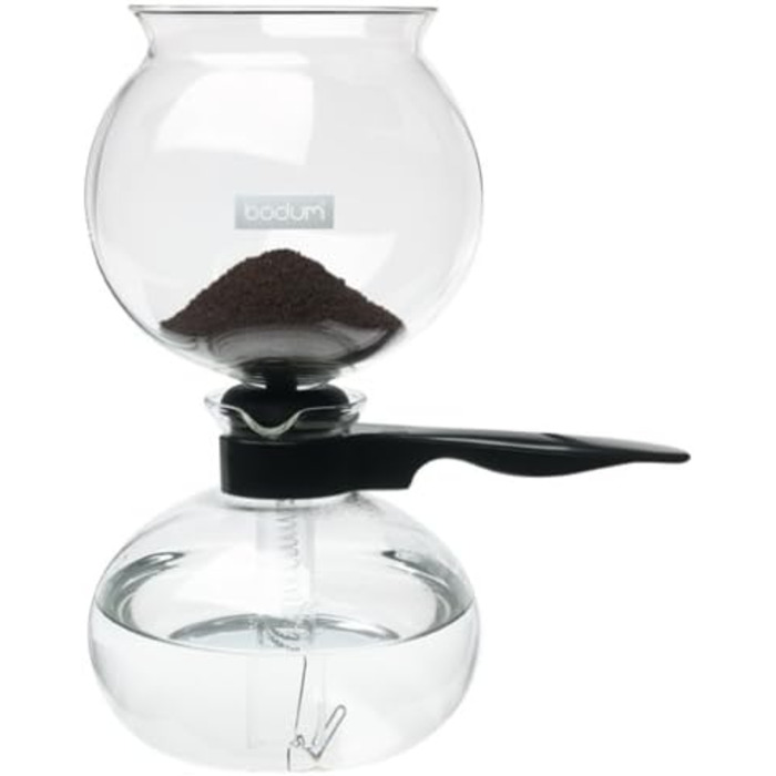 Кавоварка Bodum Pebo 1208-01, 1 л, чорна, сифоновий тип