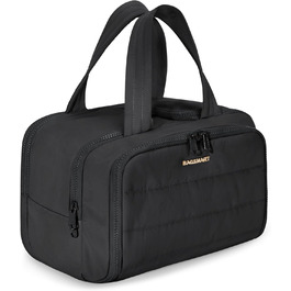 BAGSMART Косметичка для подорожей, чорна - велика, легка, органайзер для косметики та аксесуарів
