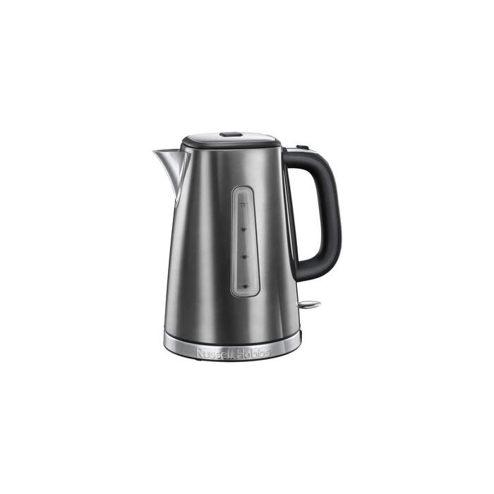 Електричний чайник Russell Hobbs Luna 23211-70 зі сталі, 1.7 л, 2400 Вт, сірий — з функцією швидкого закипання та фільтром від накипу