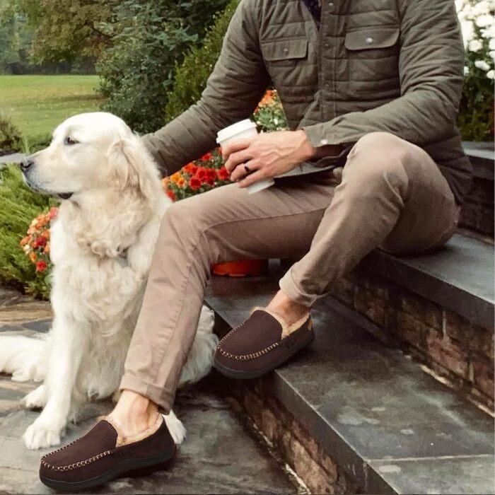 Чоловічі домашні тапочки Zigzagger з мікрозамші та піною Memory Foam (43 EU, Чорний)