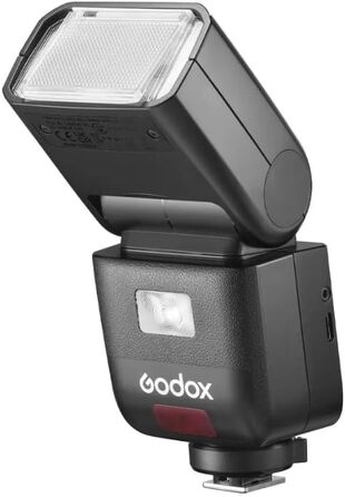 Спалах для камери Godox V480C з TTL, сенсорним екраном та регульованою головкою, GN50, HSS 1/8000s, 650 спахів, час перезарядки 1.7 сек (для Fujifilm та Canon)