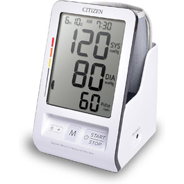 Тонометр Citizen CHU456 цифровий для дому з великим дисплеєм, визначення пульсу та нерегулярного серцебиття