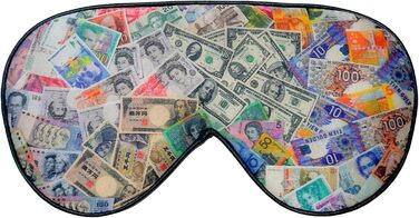 Шовкова маска для сну Townssilk 100% Silk - зручна та м'яка, з регульованими ремінцями, золотий зірка