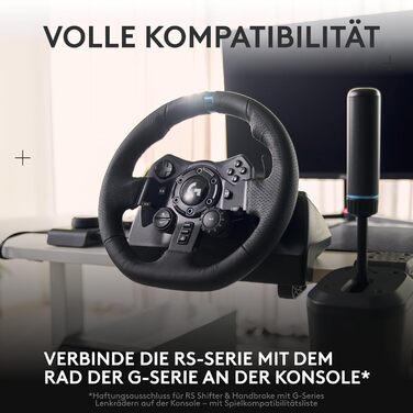 Руль Logitech G29 Driving Force з Force Feedback, 900° обертів, шкіряне покриття, педалі з нержавіючої сталі, сумісний з PS4/PS3/PC/Mac, чорний
